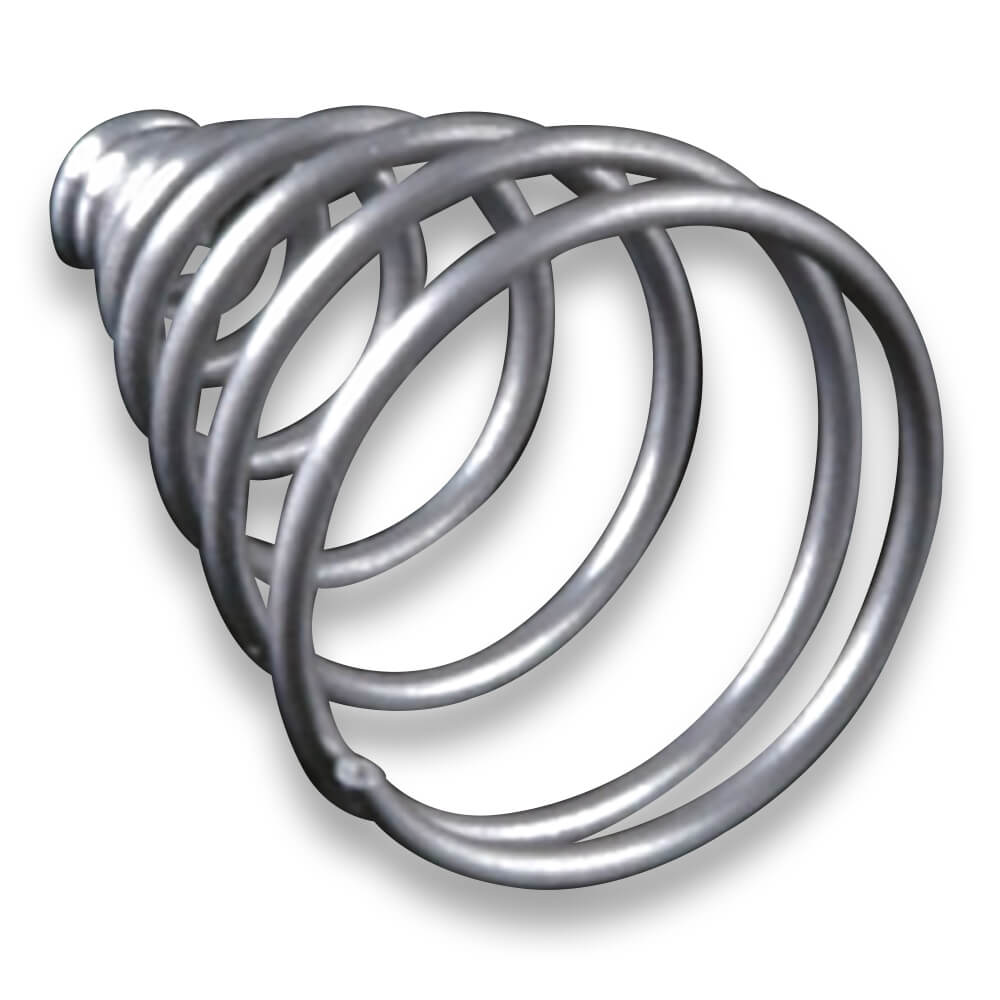conical brass compression spring