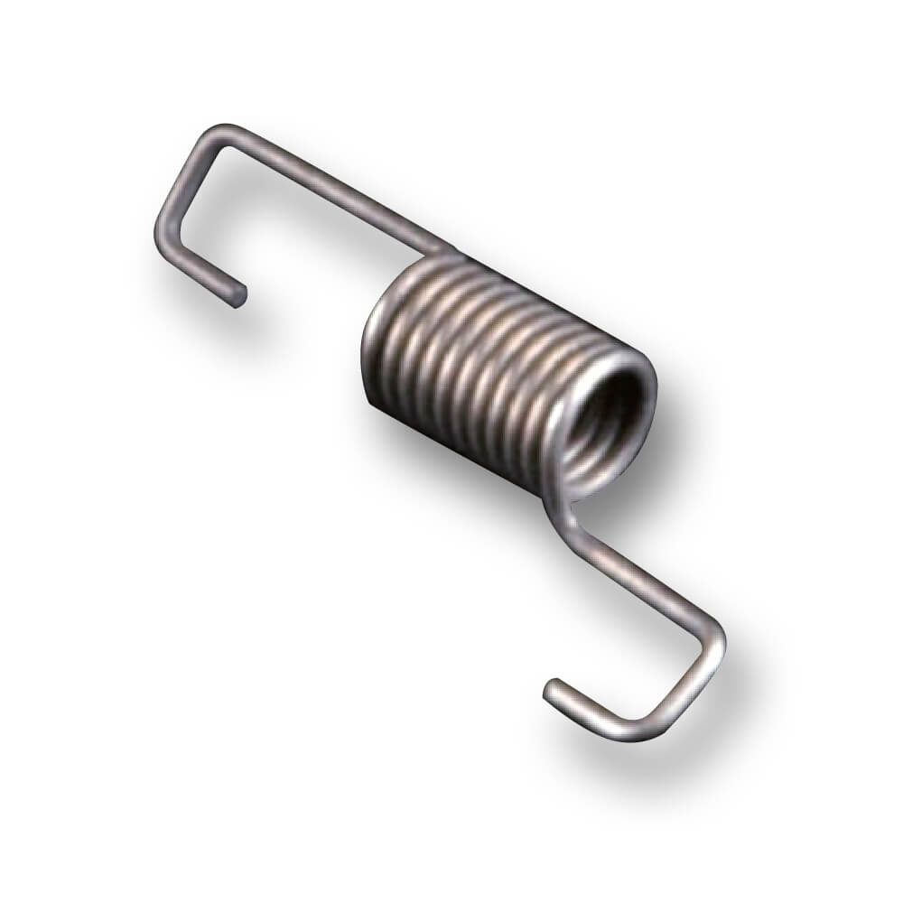traction spring with moulded shank